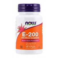 Vitamina E 200 IU 100 Softgels NOW Foods